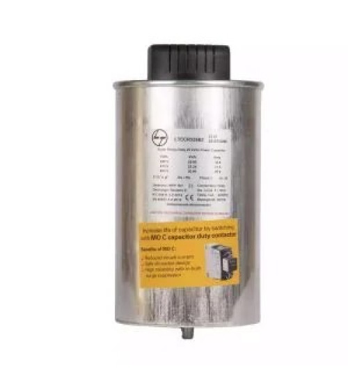 LTCCV315B2 - 15kVAr, 440V, 3Ph, Standard Duty Prime Cylindrical, Type Capacitor - L&T
