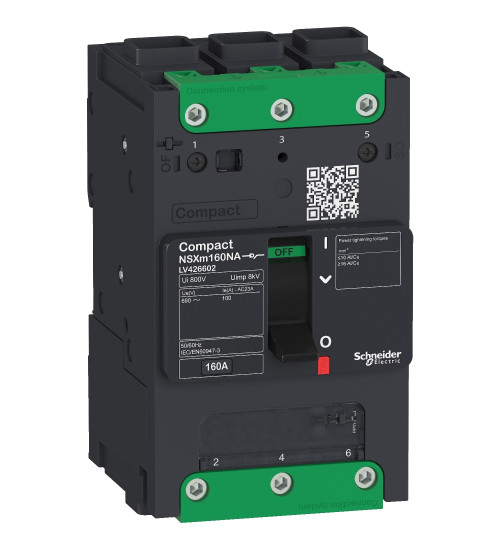 LV426600 - switch disconnector Compact NSXm NA, 3P, 50A rating, EverLink connectors AC Schneider Electric