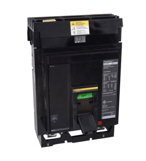 Square D MJA36450 - Circuit breaker, PowerPacT M, 450A, 3 pole, 600VAC, 25kA, I - Line, ET 1.0, 80%, ABC | Schneider Electric