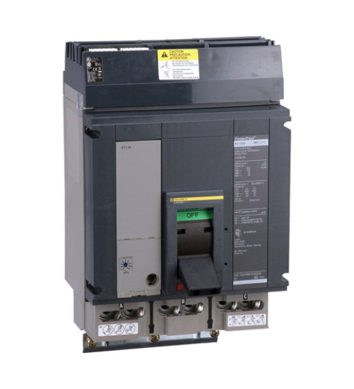 Square D PJA36120 - Circuit breaker, PowerPacT P, 1200A, 3 pole, 600VAC, 25kA, I - Line, ET1.0l, 80%, ABC | Schneider Electric