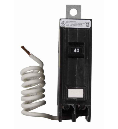 QBGFT1040 - Eaton Cutler-Hammer 40 Amp 1 Pole 120 Volt Bolt-On Molded Case Circuit Breaker