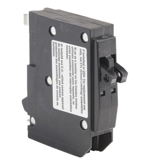 Square D QO2015 - Tandem mini circuit breaker, QO, 2 x 1 pole at 20A, 120/240VAC, 10kA, plug in | Schneider Electric
