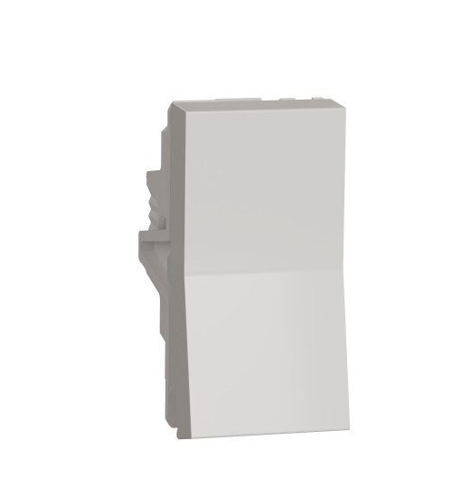 UNS161SWL1M_WE - Switch, Unica Pure, with indicator, 1-pole 1-way, 16AX, 1 module, pillar terminals, white - Schneider Electric