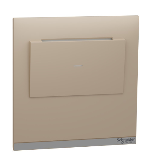 UNSEKCSW_CL - Keycard switch, Unica Pure, 16A, electronic, 2 module, beige - Schneider Electric