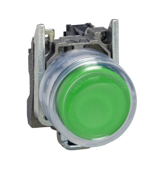 XB4BP31EX - green pushbutton diameter 22 - spring return - 1 NO - ATEX - Schneider Electric