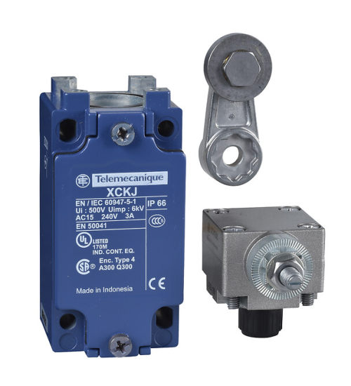 XCKJ10511H7 - Limit switch, XC Standard, XCKJ, thermoplastic roller lever, 1NC+1 NO, snap action, 1/2NPT - Telemecanique Sensors
