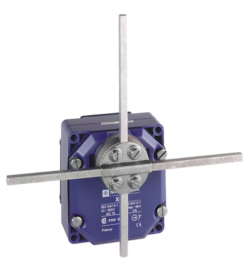 XCRF57 - Limit switch, Limit switches XC Standard, XCR, metal stay put T rods lever square rod 6 mm, 2X(1NC+NO) - Telemecanique Sensors