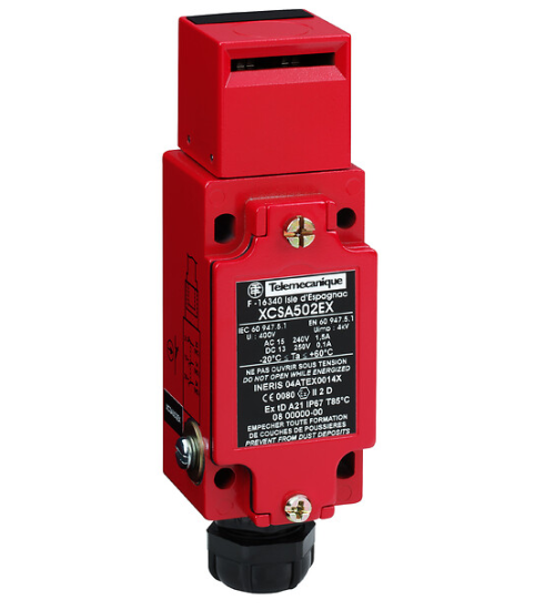 XCSC702EX - Safety switch, Telemecanique Safety switches XCS, metal key operated XCSA, 2NC + NO slow break, ATEX/IECEx.