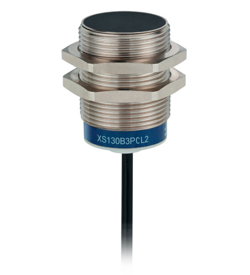 XS130B3NAL2 - inductive sensor XS1 M30, L45mm, brass, Sn15mm, 12.24VDC, cable 2 m - Telemecanique Sensors