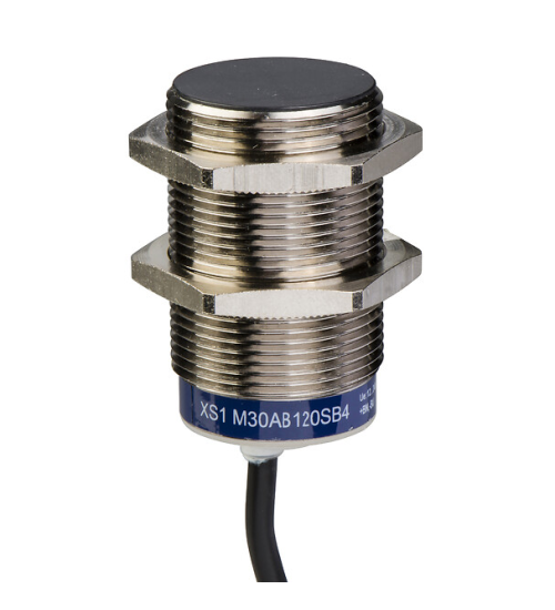 XS1M30AB120SB4 - Inductive proximity sensors XS, inductive sensor XS1 M30, L50mm, brass, Sn10mm, 12..24 VDC, cable 5 m - Telemecanique Sensors