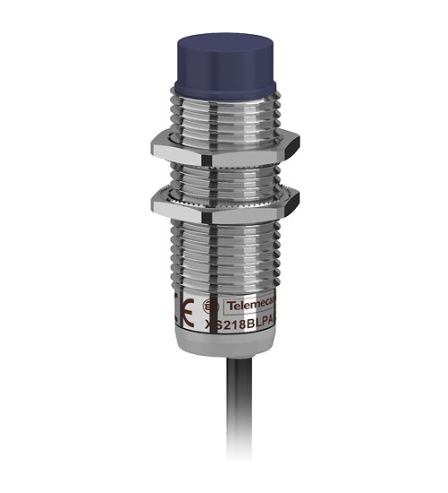XS218BLPAL2 - inductive sensor XS2 M18, L53mm, brass, Sn8mm, 12.24VDC, cable 2m - Telemecanique Sensors