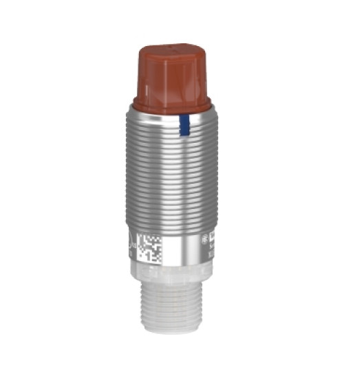 XUB2BKXWM12T - Photoelectric sensors XU, Photo electric sensor, Cylindrical, Metal, Angled, Thru-beam, Transmitter, Smax 30m, Connector M12 - Telemecanique