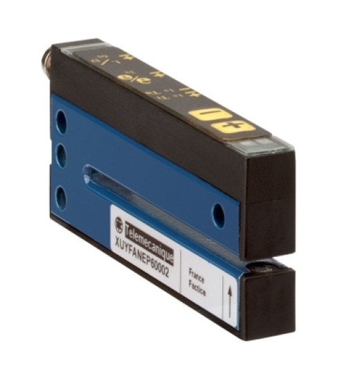 XUYFANEP40002 - Photoelectric sensors XU, XUY, fork, teach, 2X42mm, 12...24 VDC, M8 - Telemecanique