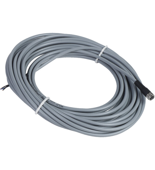 XZCPV0566L10 - Pre wired connectors XZ, straight female, M8, 3 pins, cable PVC 10 m - Telemecanique Sensors