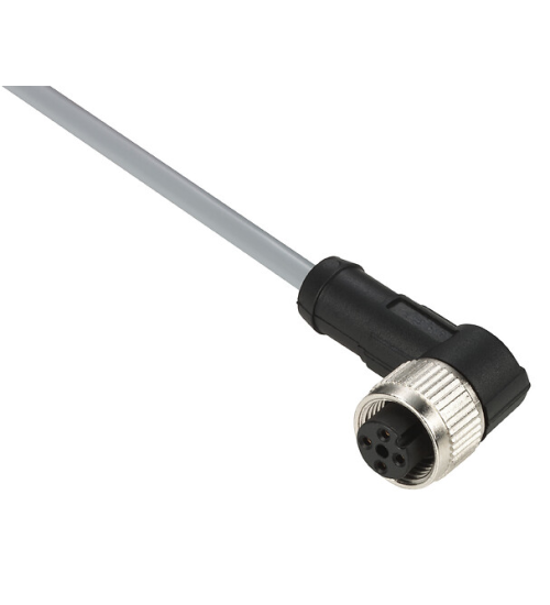 XZCPV1264L5 - Pre wired connectors XZ, elbowed female, M12, 5 pins, cable PVC 5 m - Telemecanique Sensors