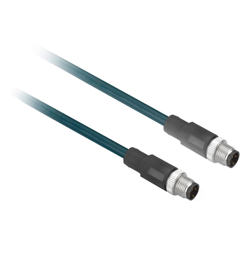 XZCR1511041C2 - Jumper cable XZ, male straight M12 4 pin, female straight M12 4 pin, PUR 2 m - Telemecanique Sensors