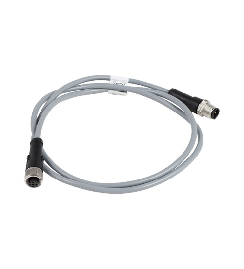 XZCRV1511041C1 - Jumper cable XZ, male straight M12 4 pin, female straight M12 4 pin, PVC 1 m - Telemecanique Sensors