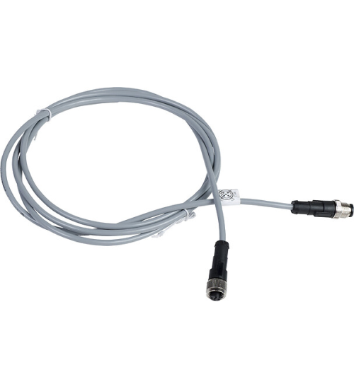 XZCRV1511041C2 - Jumper cable XZ, male straight M12 4 pin, female straight M12 4 pin, PVC 2 m - Telemecanique Sensors