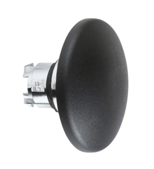 ZB4BR216 - black, mushroom pushbutton head, spring return | Schneider Electric
