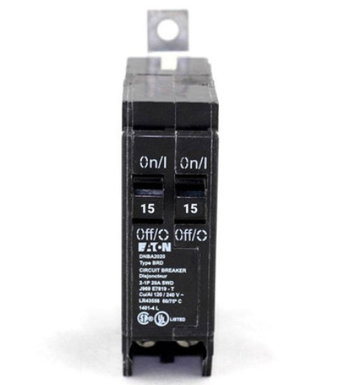 DNBA1515 - Eaton Cutler-Hammer Tandem 15 Amp Single Pole Bolt-On Circuit Breaker