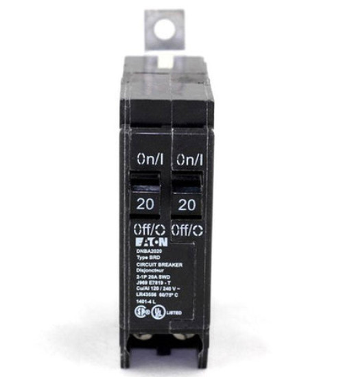 DNBA2020 - Eaton Cutler-Hammer Tandem 20 Amp Single Pole Bolt-On Circuit Breaker