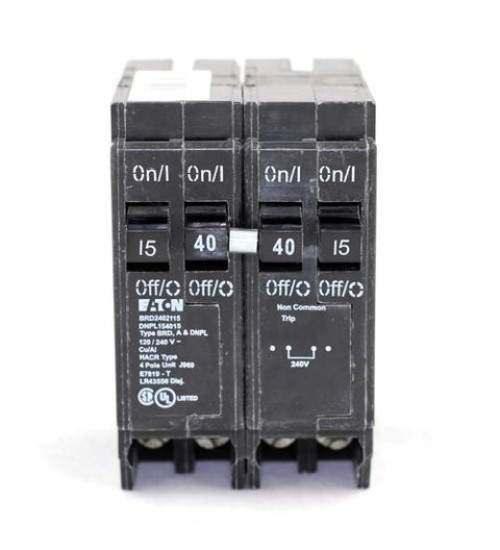 DNPL154015 - Eaton Cutler-Hammer Quad 15/40/40/15 Amp Circuit Breaker