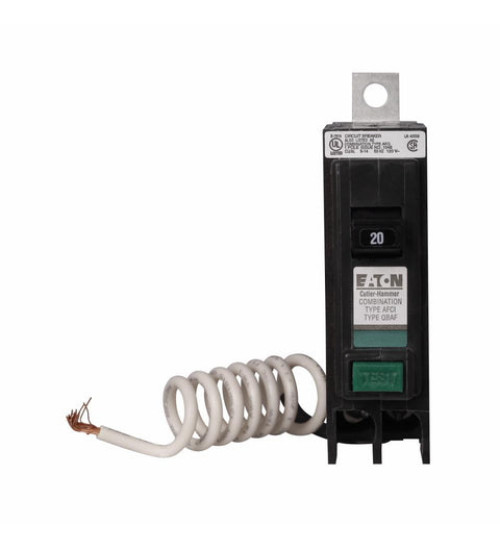QBCAF1020 - Eaton Cutler-Hammer 20 Amp Single Pole Bolt-On AFCI Bolt-On Circuit Breaker