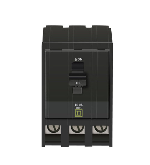 Square D QO3100 - Mini circuit breaker, QO, 100A, 3 pole, 120/240VAC, 10kA, plug in | Schneider Electric